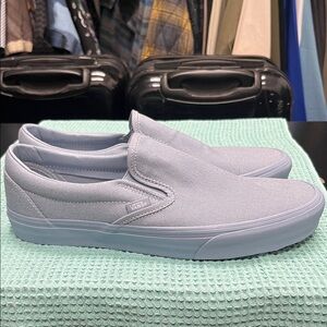 Vans Men's Classic Slip Ons Pastel Dusty Blue